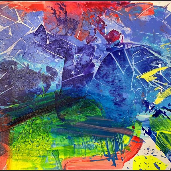 Abstract Painting - Ink Pouring & Neon Noir Art Prints